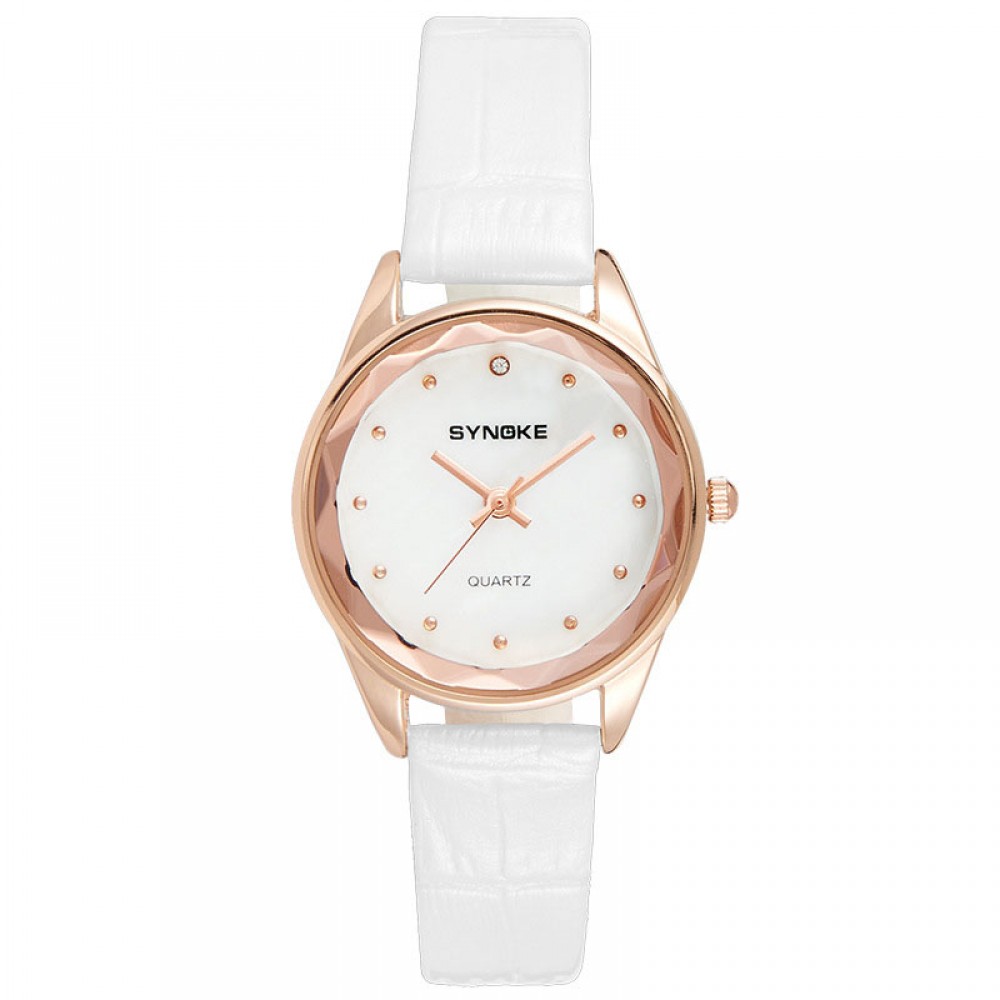 Women's Fashion Quartz Watch Casual Leather Band Waterproof Wrist Watch For Girls