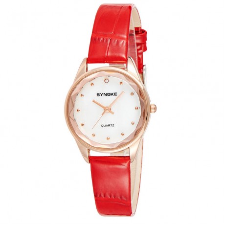 Women's Fashion Quartz Watch Casual Leather Band Waterproof Wrist Watch For Girls