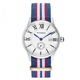 Men's Unique Nylon Quartz Watch Simple Casual Waterproof Wrist Watches For Boys 