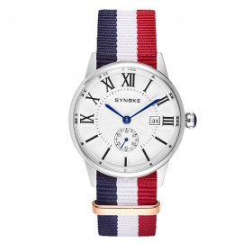 Men's Unique Nylon Quartz Watch Simple Casual Waterproof Wrist Watches For Boys