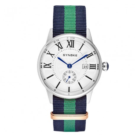 Men's Unique Nylon Quartz Watch Simple Casual Waterproof Wrist Watches For Boys