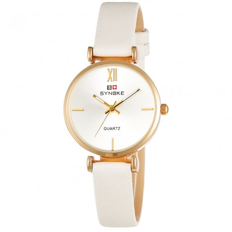 Women's Fashion Leather Band Watches 30M Waterproof Quartz Watch For Girls,Women