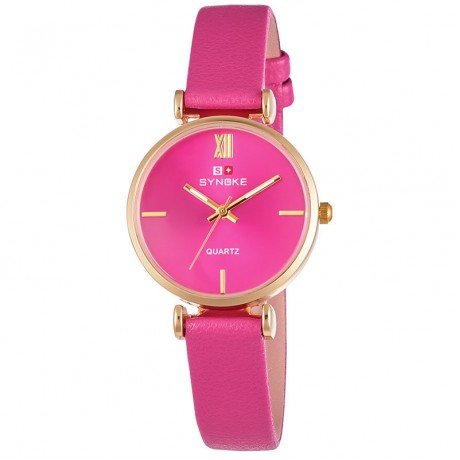 Women's Fashion Leather Band Watches 30M Waterproof Quartz Watch For Girls,Women