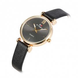 Women's Fashion Leather Band Watches 30M Waterproof Quartz Watch For Girls,Women