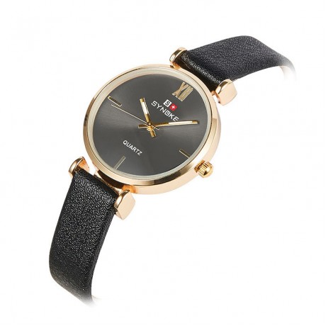 Women's Fashion Leather Band Watches 30M Waterproof Quartz Watch For Girls,Women