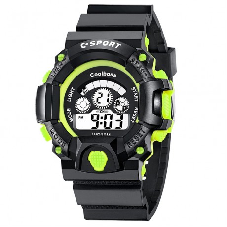  Multifunction Colorful Electronic Watches Waterproof Luminous Wrist Watch for Boys