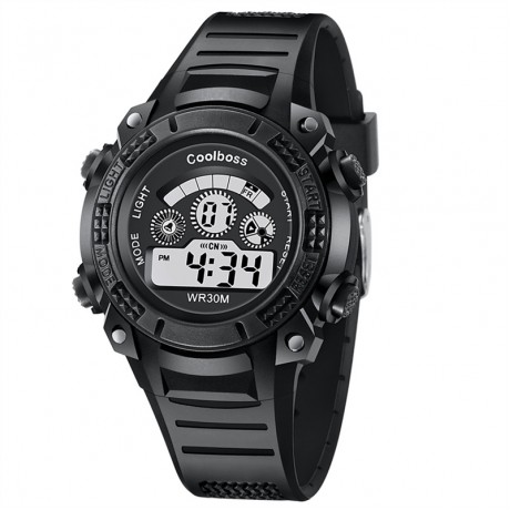 Digital Climbing Sports Watch,Waterproof LED Screen Large Face  Watches and  Electronic Watch for Students