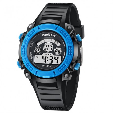 Digital Climbing Sports Watch,Waterproof LED Screen Large Face  Watches and  Electronic Watch for Students