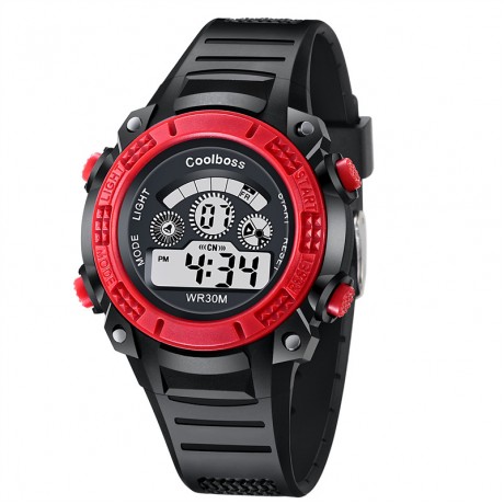 Digital Climbing Sports Watch,Waterproof LED Screen Large Face  Watches and  Electronic Watch for Students