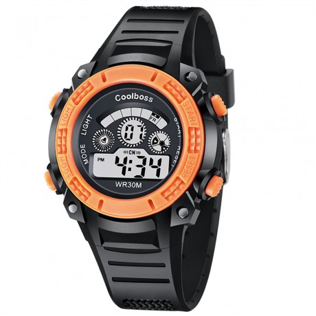 Digital Climbing Sports Watch,Waterproof LED Screen Large Face  Watches and  Electronic Watch for Students