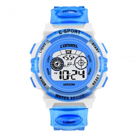  Colorful Multifunction Watch Luminous with 30M Waterproof,Electronic Watch for Boys and Girls