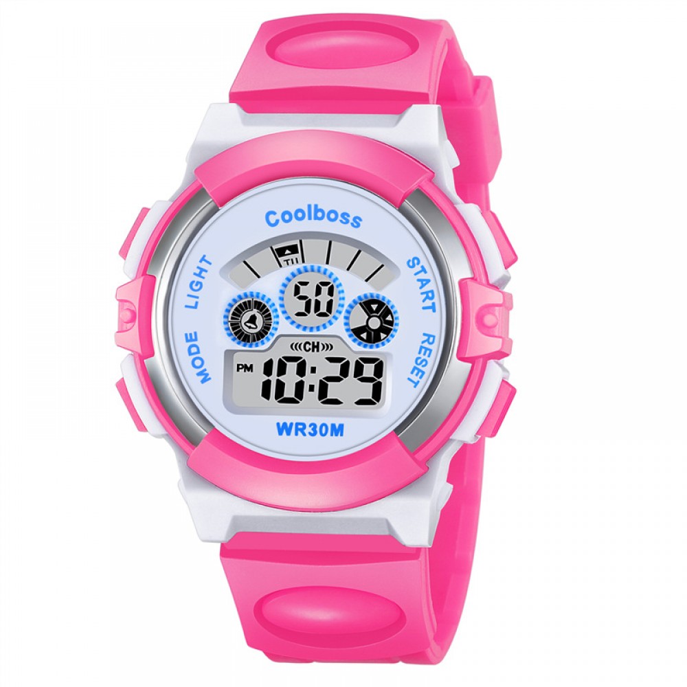  Kid Watch Multi Function 30M Waterproof Sport Alarm Stopwatch Digital Child Wristwatch for Boy Girl