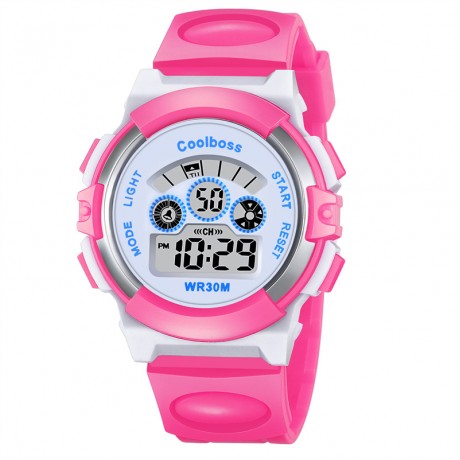  Kid Watch Multi Function 30M Waterproof Sport Alarm Stopwatch Digital Child Wristwatch for Boy Girl