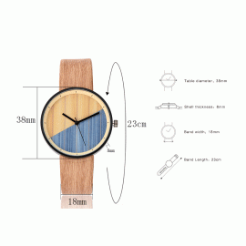 Women Watches Wood Leather Band Luxury Quartz Watches Girls Ladies Wristwatch  