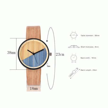 Women Watches Wood Leather Band Luxury Quartz Watches Girls Ladies Wristwatch 