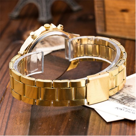 Men's Diamonds Alloy Casual Watch,Gold/Sliver/Rose Gold 