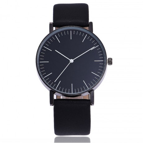 Womens Unique Quartz Movement Casual Leather Band Dress Wrist Watch with Simple Fashion Classic Design