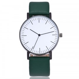 Womens Unique Quartz Movement Casual Leather Band Dress Wrist Watch with Simple Fashion Classic Design 