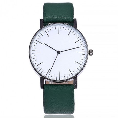 Womens Unique Quartz Movement Casual Leather Band Dress Wrist Watch with Simple Fashion Classic Design