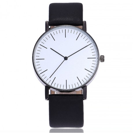 Womens Unique Quartz Movement Casual Leather Band Dress Wrist Watch with Simple Fashion Classic Design