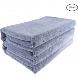 Microfiber Bath Towel Bath Sheets 2 Pack (32 x 71 Inch) Oversized Extra Large Super Absorbent Quick Fast Drying Soft Eco-Friendly Towels for Body Bathroom Travel 